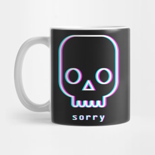 Sorry - Aesthetic Vaporwave Death Mug